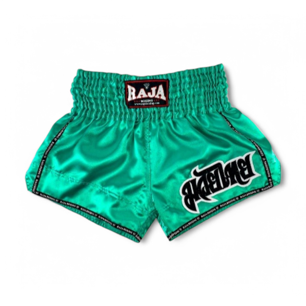 RAJA ラジャ キックパンツ ムエタイ ショーツ RTB29-4 RAJA MuayThai Shorts (JadeGreen) ジャッジグリーン